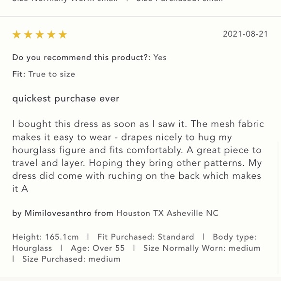 Anthropologie NWT Eva Franco Mock Neck MIDI Dress Size L. - Picture 15 of 15